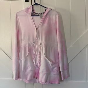 Women's Hooded Zip Up Sweatshirt XL 16/18 -Tie Dye
